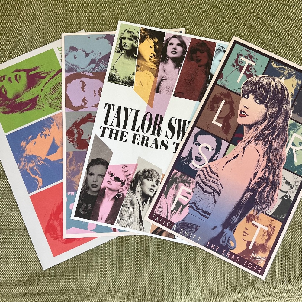 Taylor Swift The Eras Tour VIP Poster Set of 4